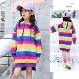 Rainbow Striped Hoodie