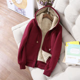 Velvet Oversized Hoodies Jacket