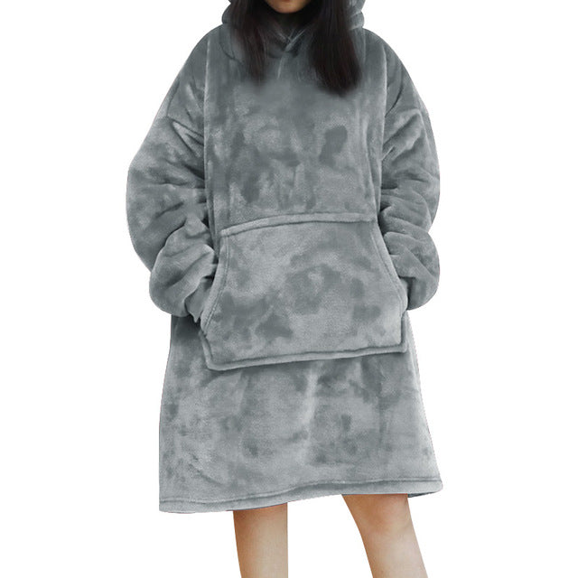 Blanket with Sleeves Women Hoodie