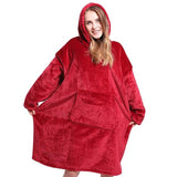 Blanket with Sleeves Women Hoodie