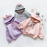 Warm Baby Girls Hooded Sweatshirt