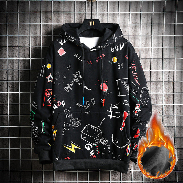 Anime Graffiti Sweatshirt for Men