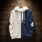 Patchwork Casual Sweatshirt Male Hoodie