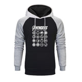 Marvel Logo Printed Raglan Hoodies