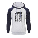 Marvel Logo Printed Raglan Hoodies